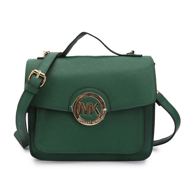 Michael Kors Big Logo Medium Green Crossbody Bag